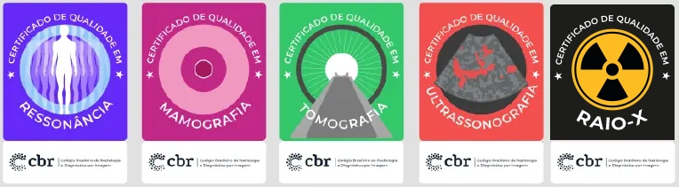 Logos dos selos do programa de qualidade